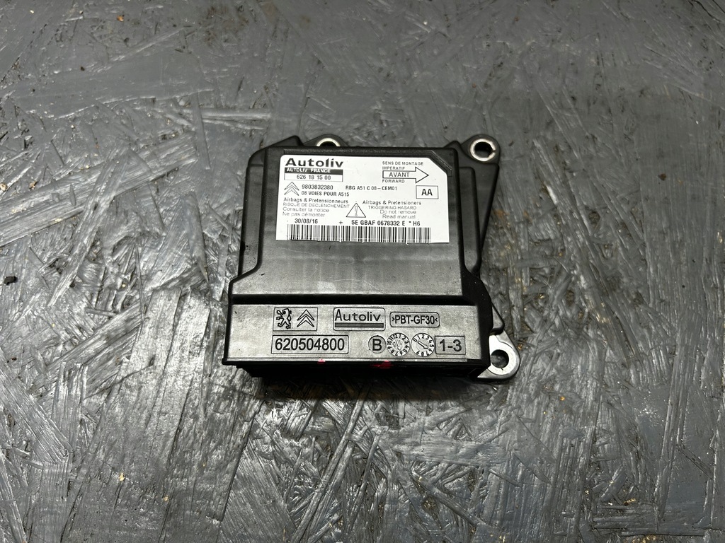 фото №1, Citroen c3 ii ds3 датчик модуль подушка безпеки подушок 9803832380