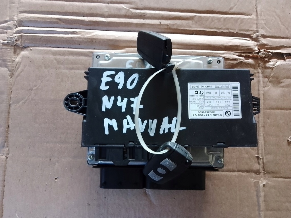 фото №5, Bmw e90 n47 бортовой компьютер блок управления двигателя cas ключ