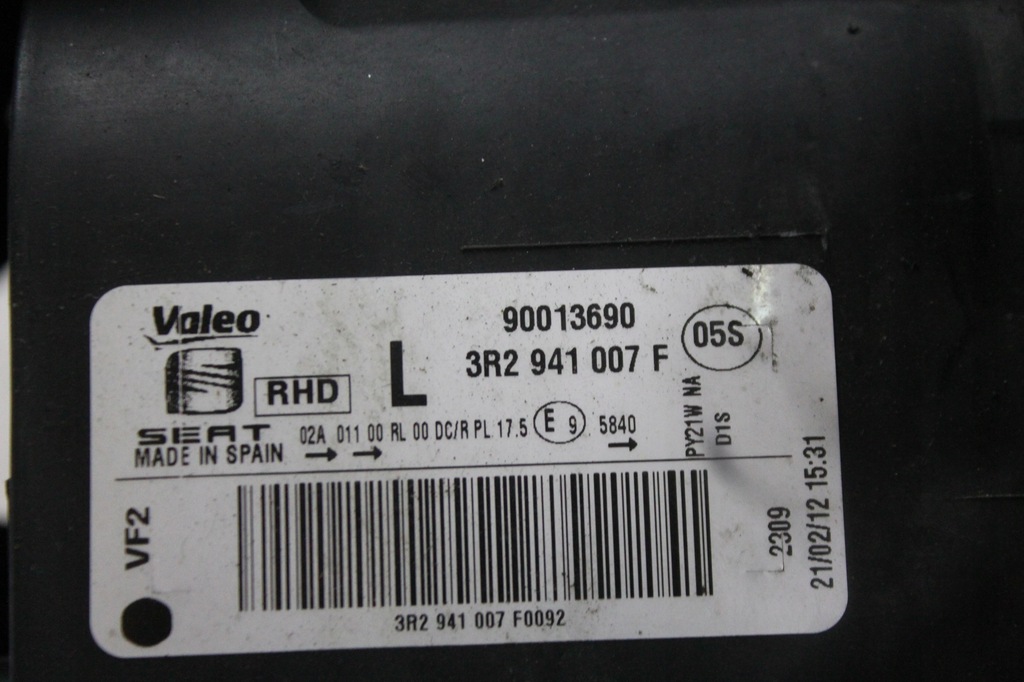 фото №8, Лампа левый перед 3r2941007f exeo lift 11-13 uk