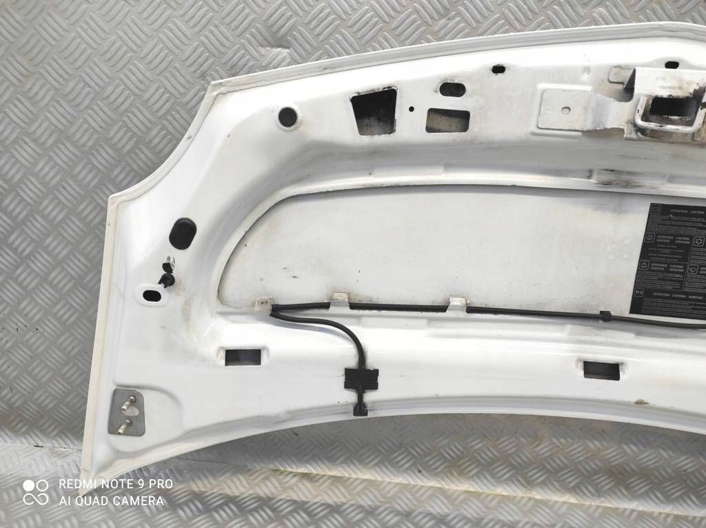фото №15, Renault kangoo ii iii 2007-2012 капот кришка двигуна колір білий o389 wawa