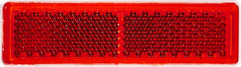 фото №1, Отражатель красный prostokątny узкий задний с лента самоклеящийся horpol