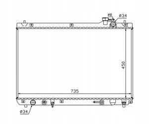 Купити Радіатор води lexus rx 1999 - 2003 автоматична коробка передач 3.0l