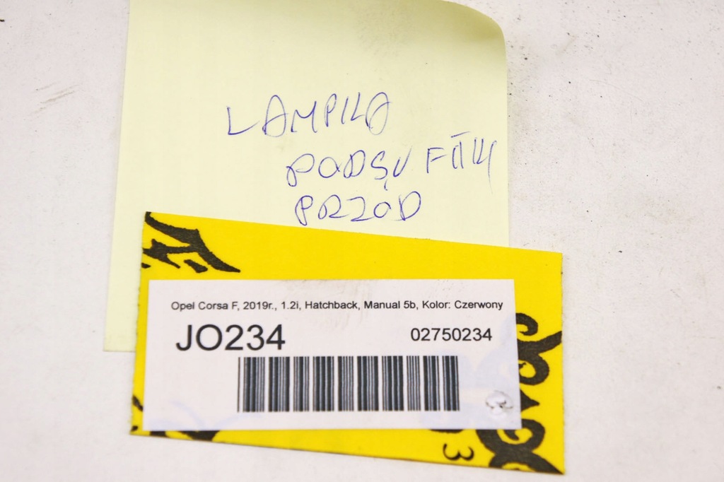 фото №6, Jo234 opel corsa f лампа потолочный перед