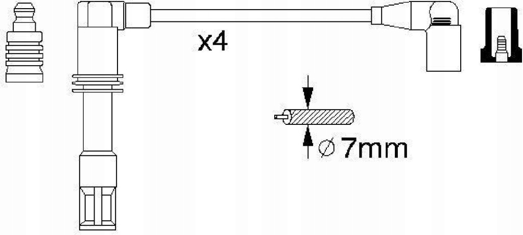 фото №3, Провода зажигания катушка свечи зажигания vw golf iv seat leon toledo ii 1.4 1.6 16v