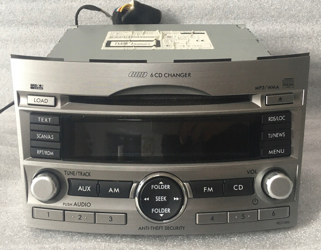 фото №1, Радиопроигрыватель радио cd чейнджер subaru lagacy v outback iv 09-