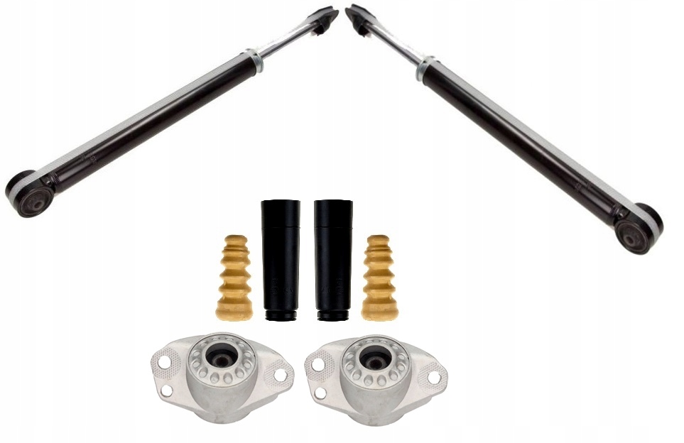 фото №1, 2x амортизатори захист відбійники подушки безпеки задня skoda praktik sj 2006- ##