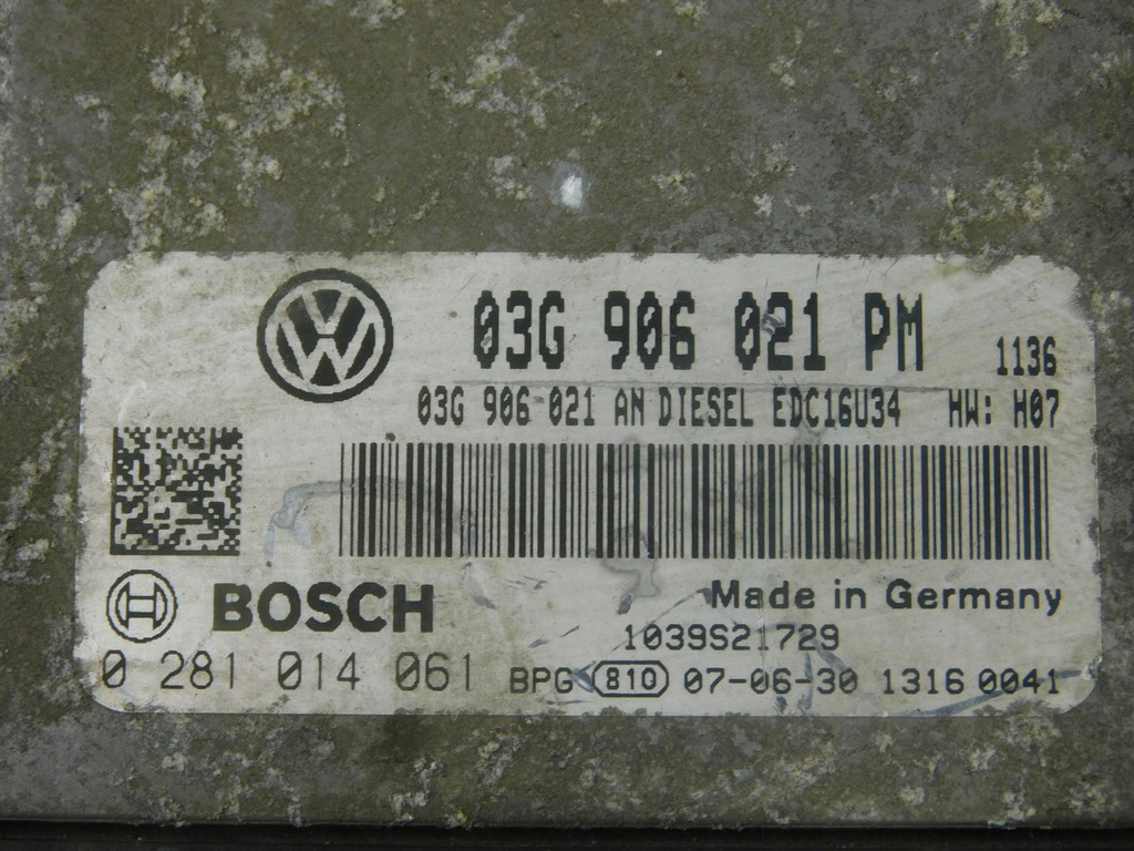 фото №7, 0281014061 03g906021pm набор стартовый vw golf v 1.9 tdi