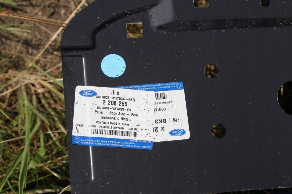 Новый ford transit mk8 l4h3 обшивка płat крыло  левое  задняя задний длинный maxi с Разборки
