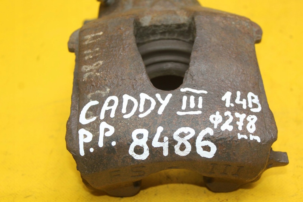 фото №8, Суппорт тормозной правый перед pod тормозные диски 278 mm vw caddy iii