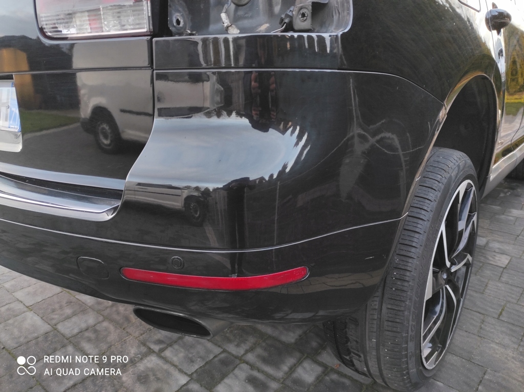 Бампер задняя  задний с датчиками заднего вида volkswagen vw touareg 1 рестайлинг  7l l041 с Разборки