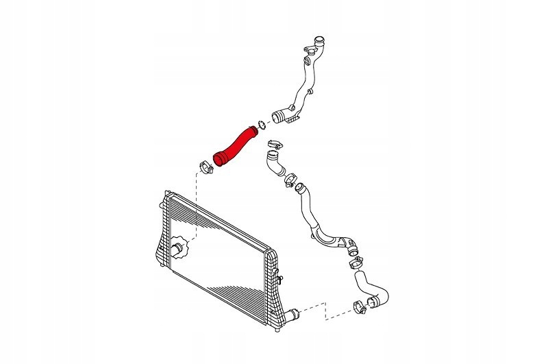 Шланг турбины vw passat passat cc 3c0145834q Недорого