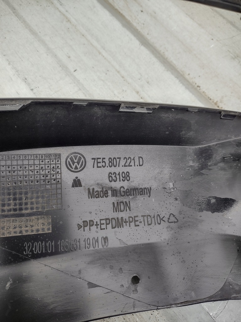 фото №10, Бампер vw t6 transporter multivan 14- 7e5807221d перед передний