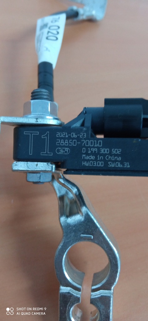 фото №1, Клема мінусова акумулятор lexus ux 28850-70010