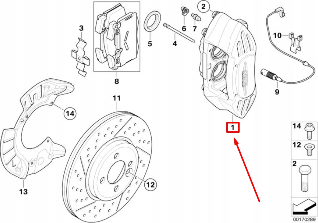 фото №8, Mini cabrio r57 jcw sport суппорт тормозной передний левый 34106856651