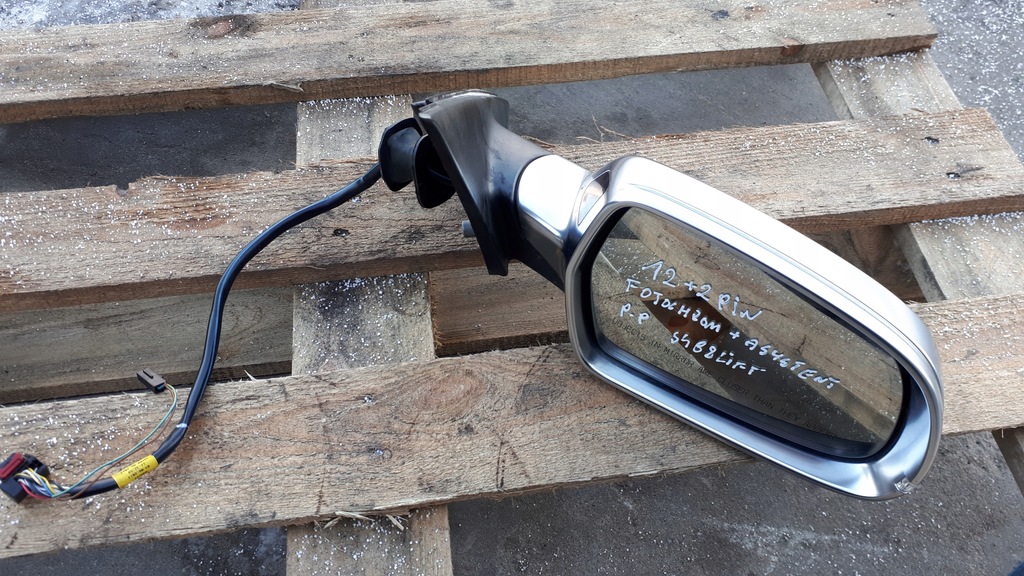 фото №1, S4 b8 lift зеркало заднего вида правое хром ассистент