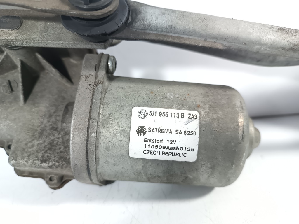 фото №4, Skoda fabia 2 ii lift 10- механізм передніх двірник перед 5j1955113b