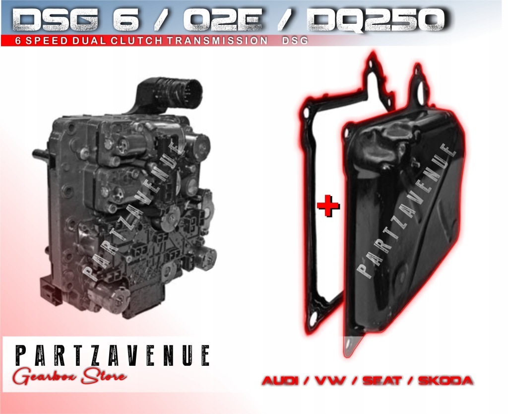 фото №1, Корпус кришка мехатроніка 02e dq250 + прокладка