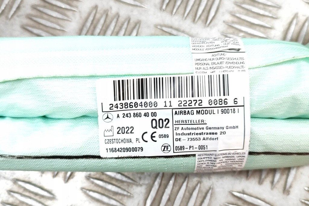 фото №5, Mercedes-benz eqb x243 левая сторона крыша шторка безопасности безопасности a2438604000