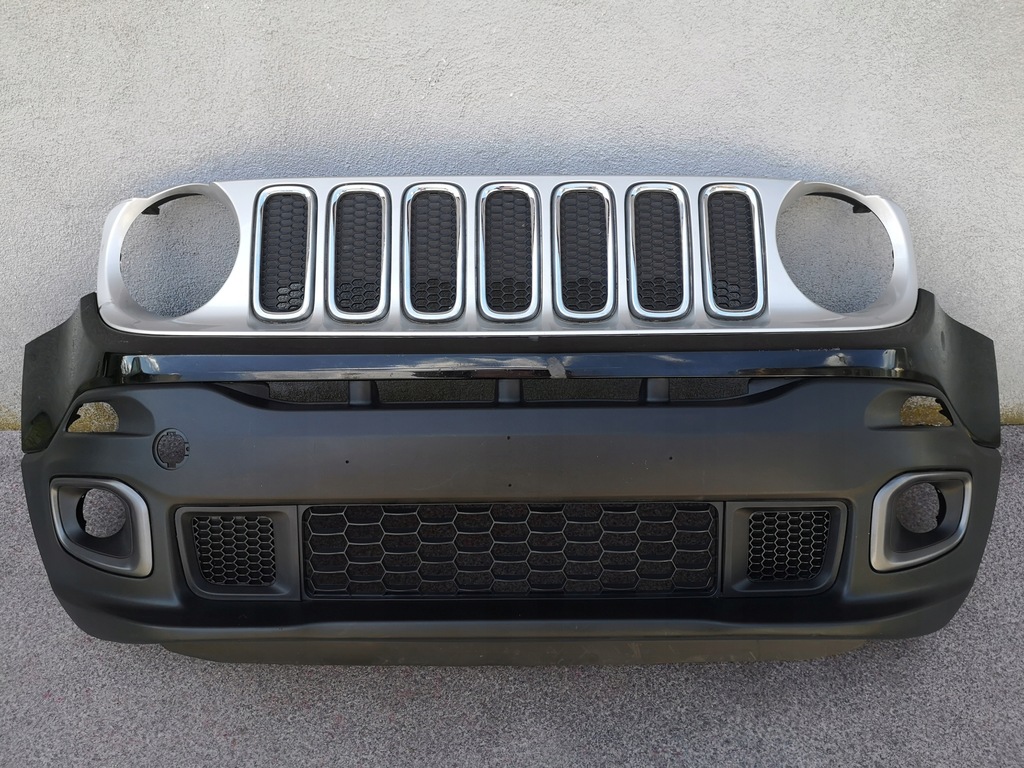 фото №1, Jeep renegade 14-18 2014-2018 бампер перед передній колір чорний orginal