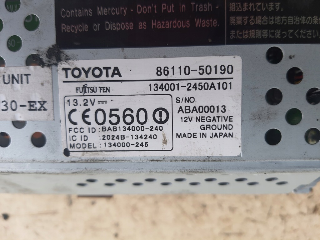 фото №3, Lexus ls430 lift радио навигация 86110-50190