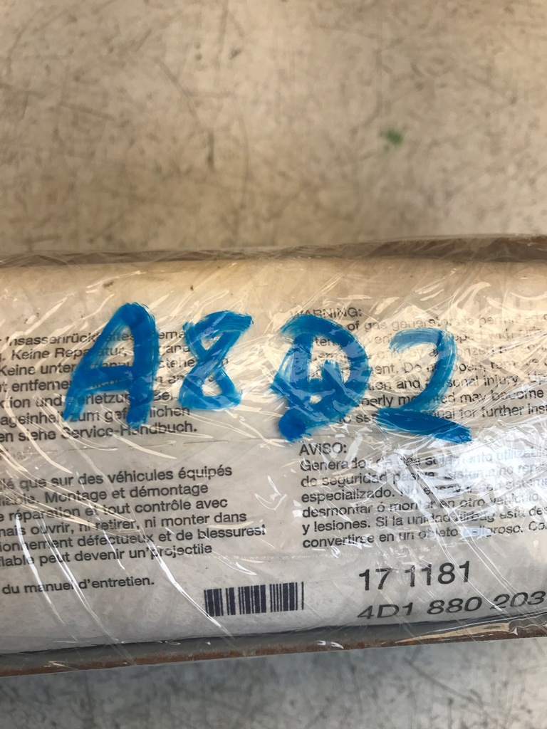 фото №6, Подушка подушка безопасности пассажира audi a8 d2 4d1880203b