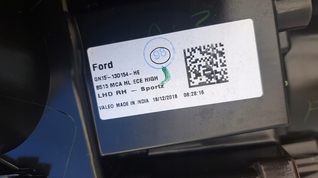 фото №13, Ford ecosport lift лампа правий перед gn15-13d154-he