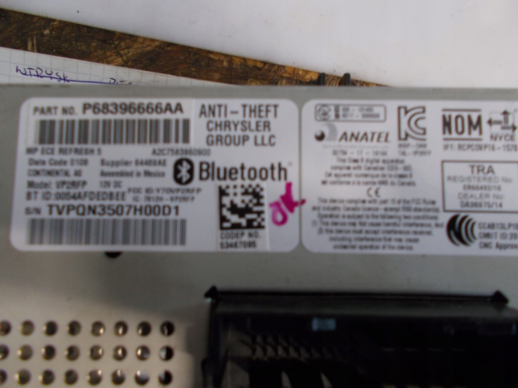 фото №2, Радіо jeep renegade 2017-