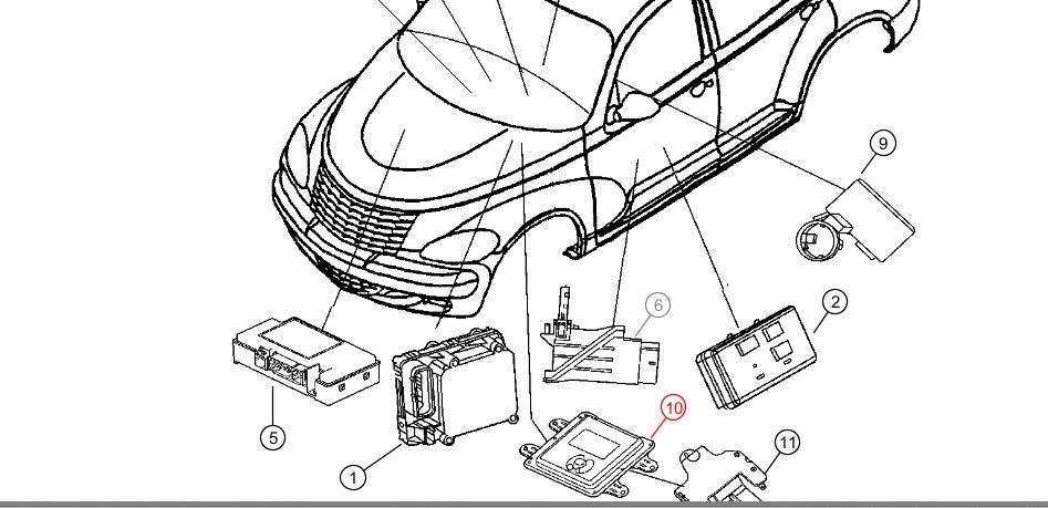 фото №5, Модуль zapłanowy двигуна / шлюз chrysler pt cruiser mopar 04692041