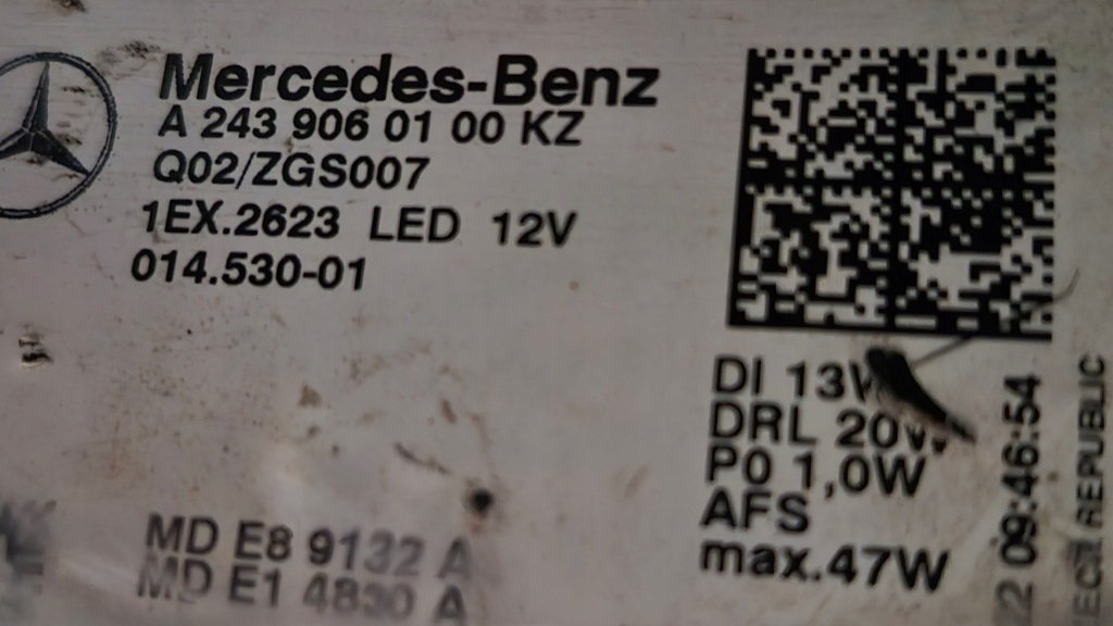 Купити Лампа ліва bez пошкоджень!! gotowa do монтажу mercedes eqb eqa europa a243