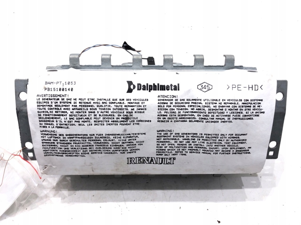 фото №1, Подушка воздушная пассажира renault clio iii 8200303498 05-14 подушка безопасности