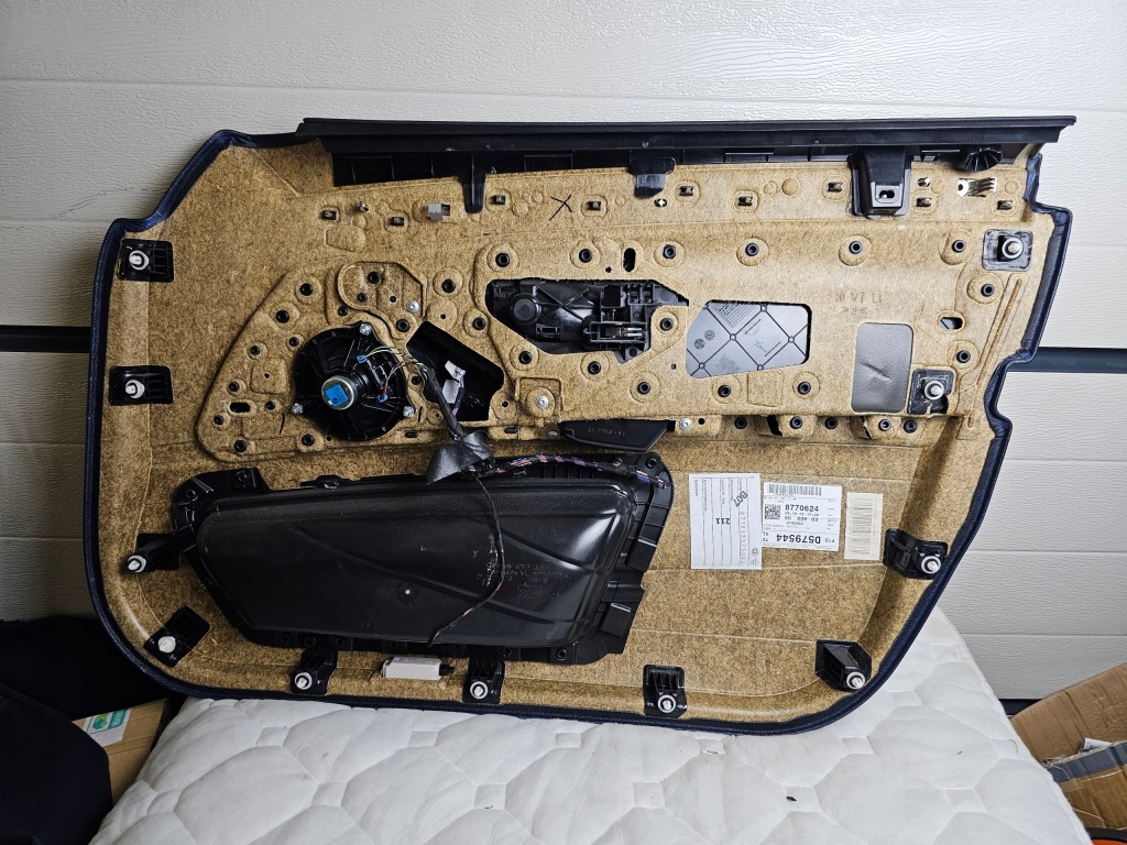 Обшивка дверь обивка левый перед кожа декоративная  bmw f10 5 переключатель Доставка