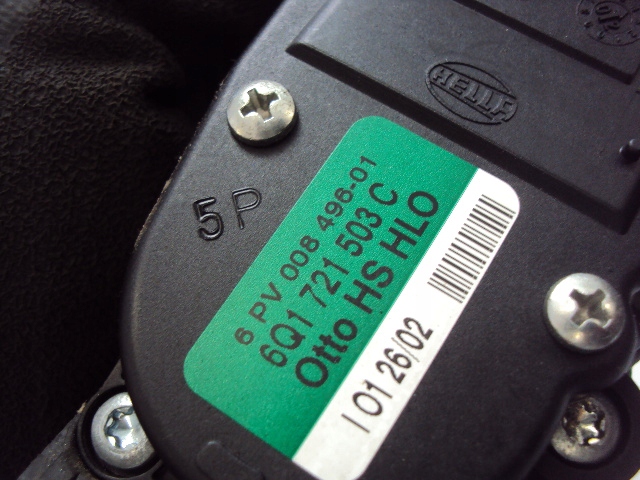 фото №5, Педаль газу audi a3 8l vw polo 9n skoda fabia i