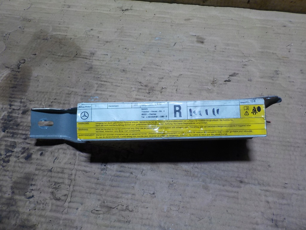 фото №1, Подушка подушка безопасности сиденье mercedes-benz оригинальный номер 2128600802