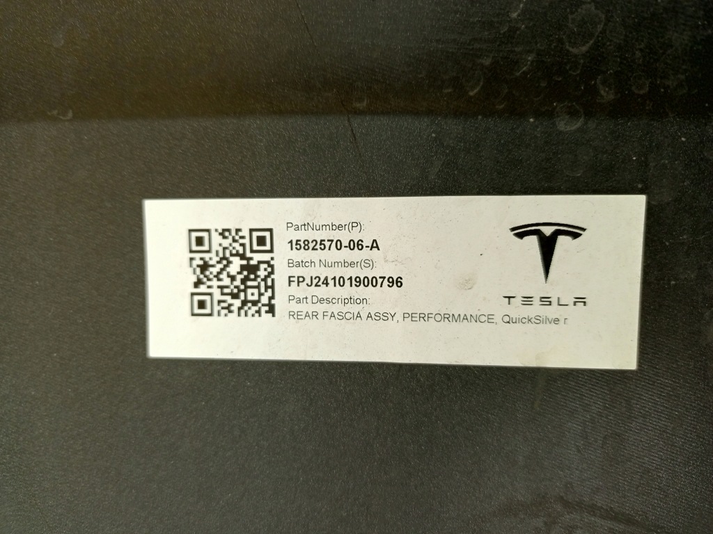 Tesla model 3 рестайлінг  highland 2023- бампер задній задній 1582570-06-a Доставка