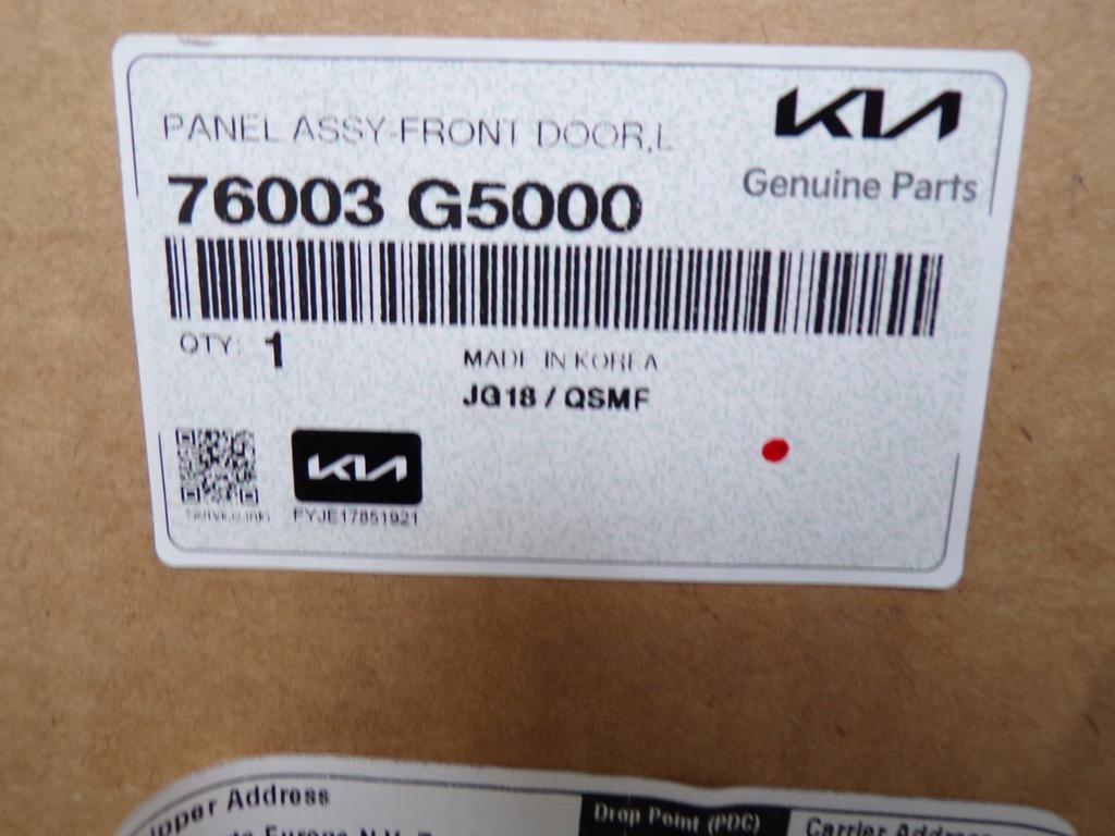 фото №14, Дверь передние перед левая kia niro 2016- nowe 76003g5000