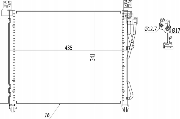 фото №9, Конденсатор кондиціонера kia picanto i 1.0 1.1 1.1d 2004-2011