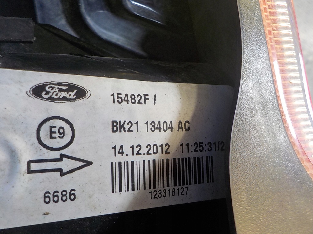 фото №6, Ford transit custom 12- лампа задняя задняя правая