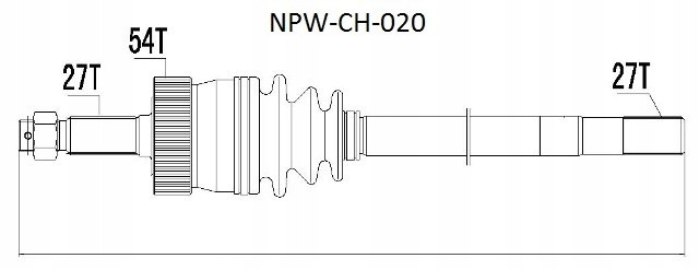 Купити Привідний вал привідна jeep grand cherokee -99 ліва