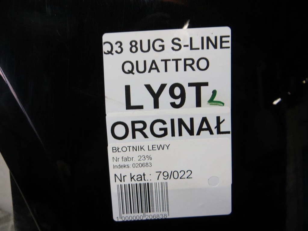 фото №7, Audi q3 8u s-line lift крыло левый перед ly9t 14-