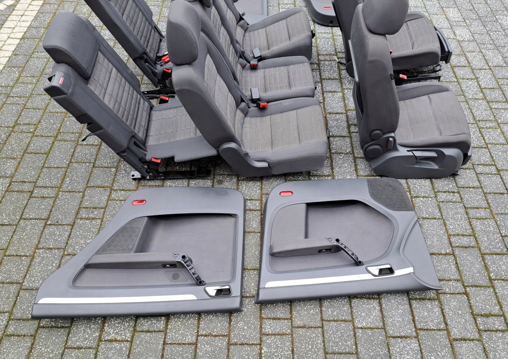 Vw touran i 7 осіб комплект сидінь 3 ряди обшивки двері в Україні