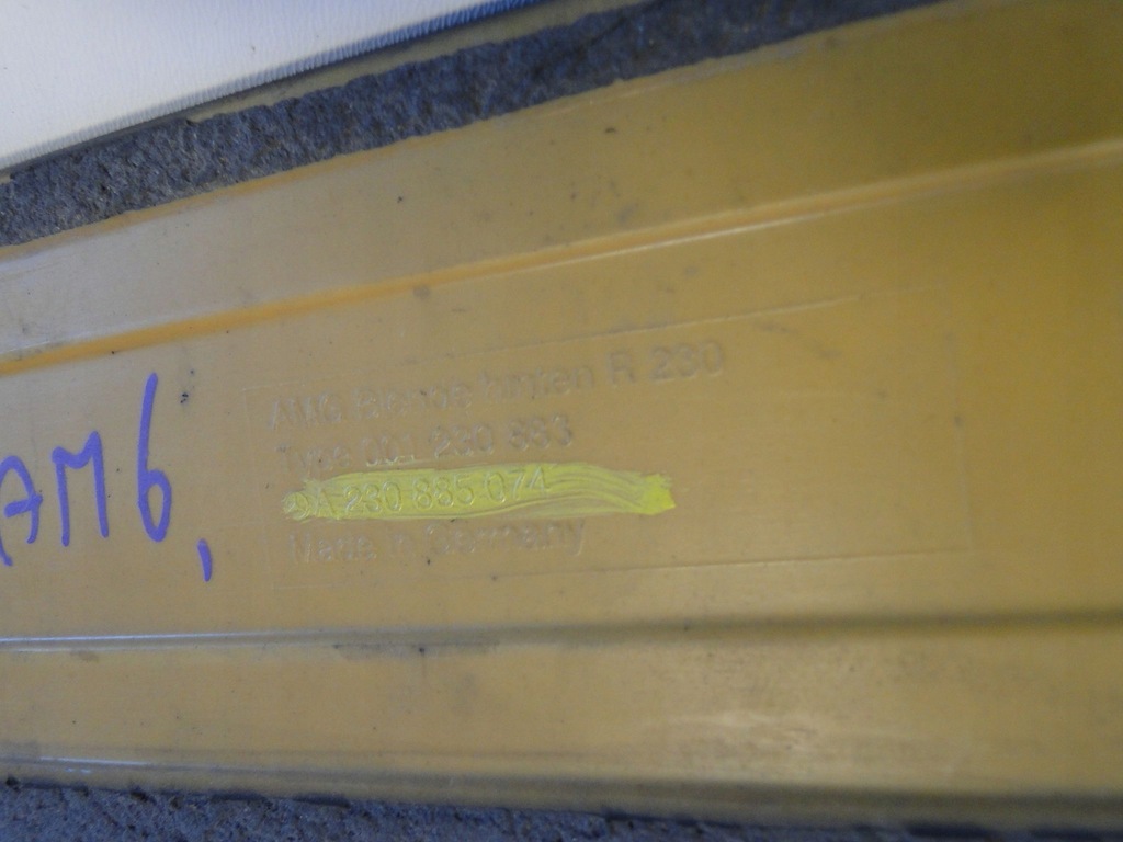 фото №11, Mercedes sl r230 230 накладка дифузор задній amg