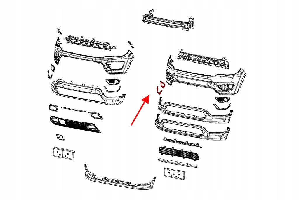 фото №3, Jeep compass ii 2017+ правая заглушка противотуманной фары
