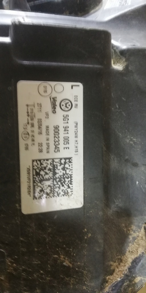 фото №12, Vw golf vii 7 5g1 лампа левая перед передняя