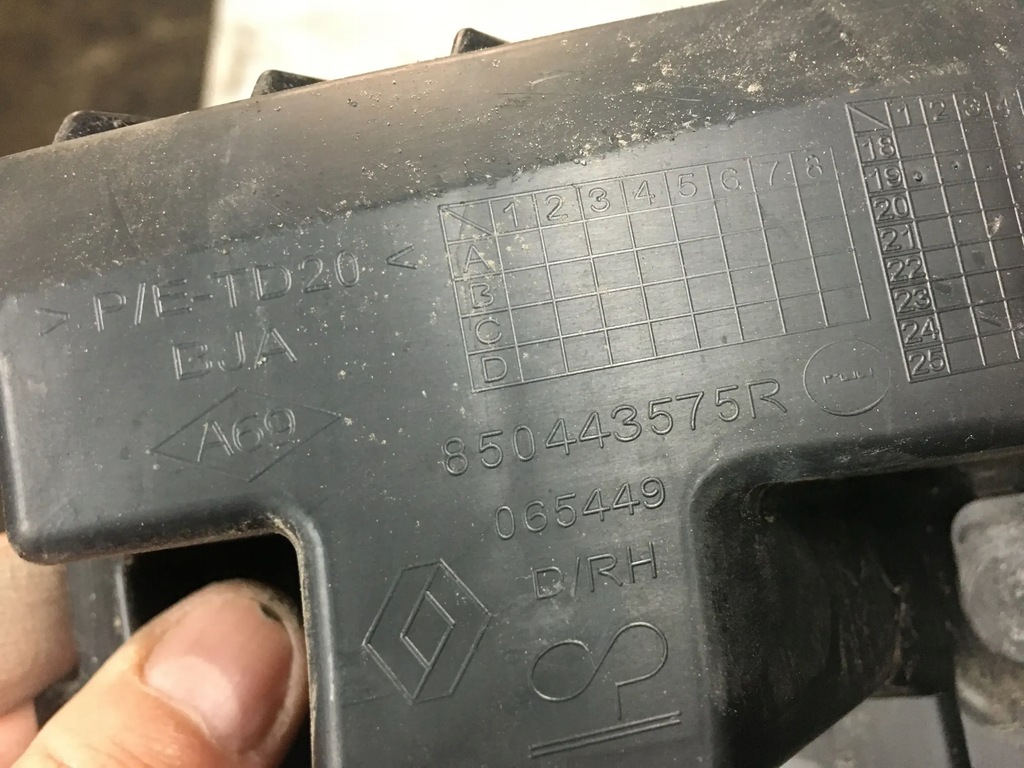 фото №2, Направляющая бампера правый задняя задний renault clio v hb