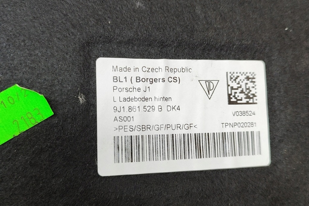 фото №6, Porsche taycan cross turismo килимок do багажника заднього 9j1861529b 2021 2