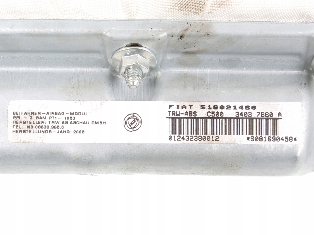 фото №8, Подушка повітряна пасажира fiat croma ii 518021460