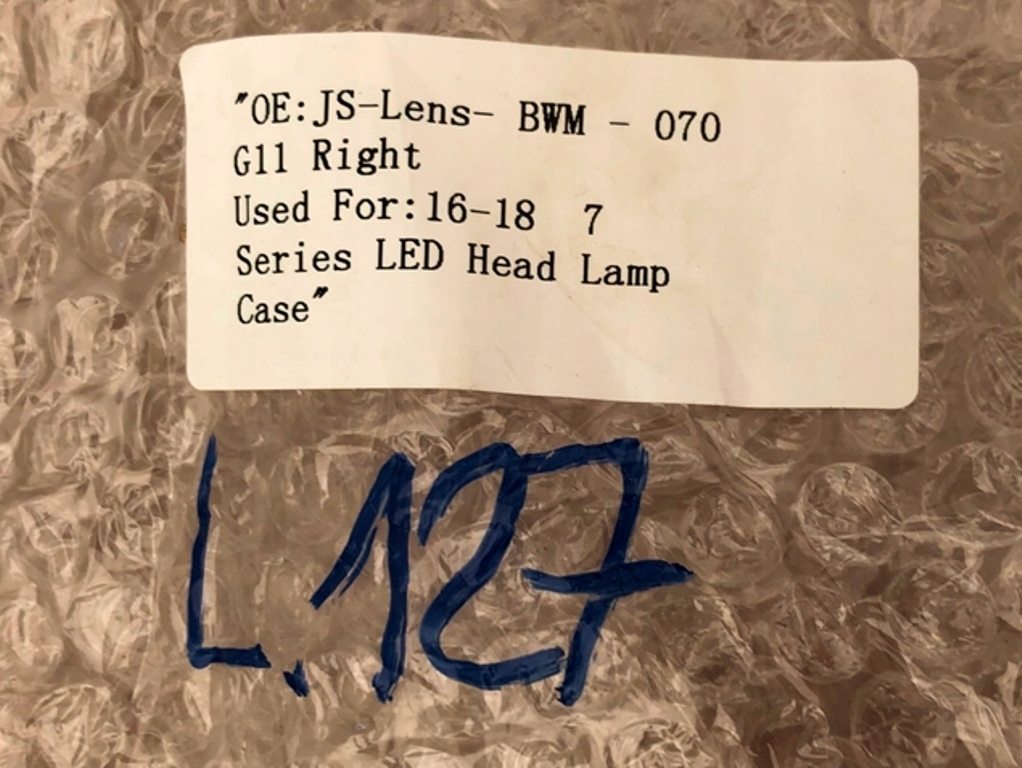 фото №10, Корпус вкладыш лампы фара правый перед led do bmw 7 g11 g12 przedlift