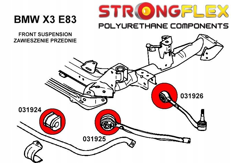 фото №2, 031924a - втулка стабілізатора передній sport strongflex