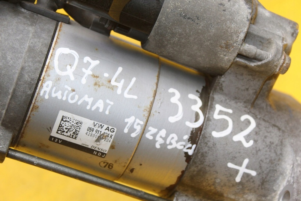 Стартер q7 4l porsche cayenne 2 touareg 059911024k 15 зубів автоматична коробка передач Київ