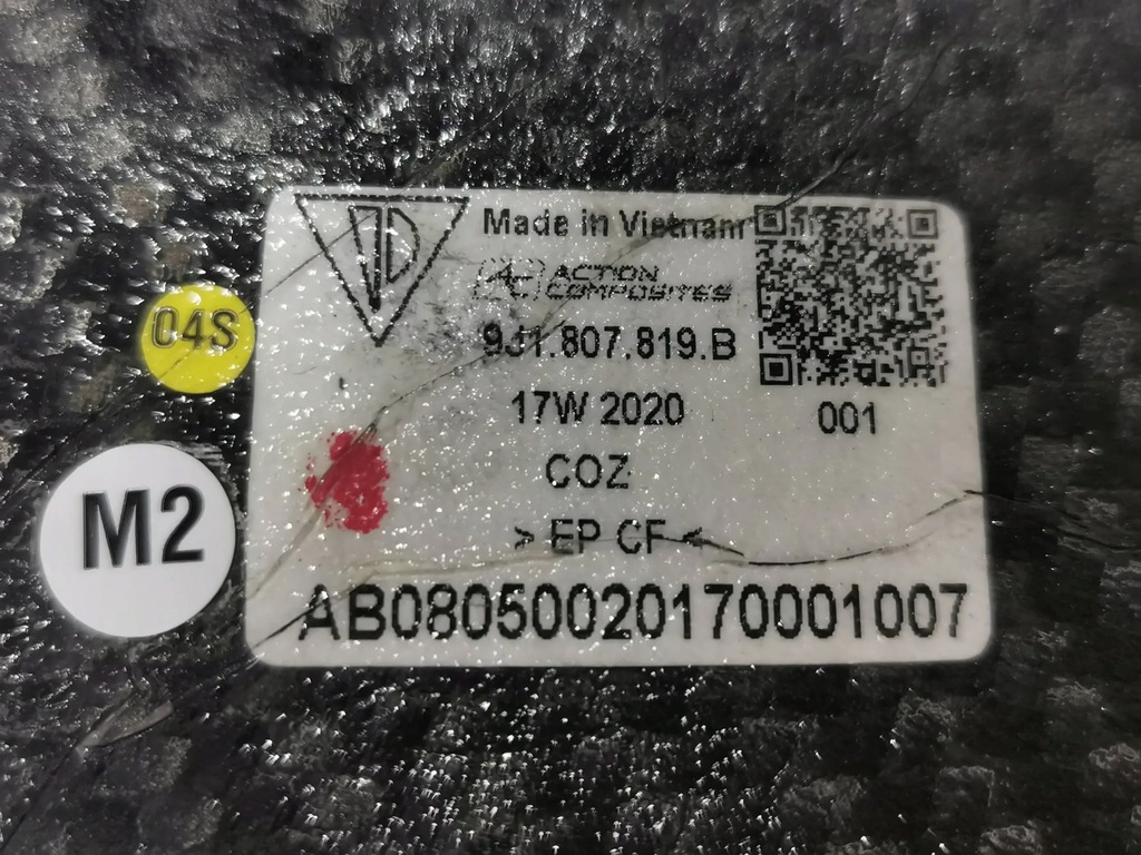 фото №11, Молдинг, спойлер, карбон бампера передний porsche taycan turbo s левый 768